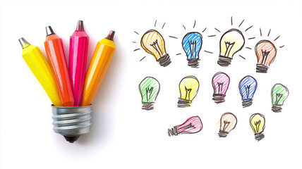 Idea Lightbulb Creativity Concept Image
