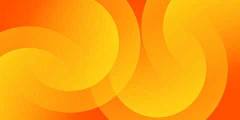 Abstract orange background with circles. Vector illustration