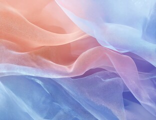 Fototapeta premium Soft, flowing fabrics in pastel shades (1)