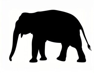Obraz premium silhouette of elephant
