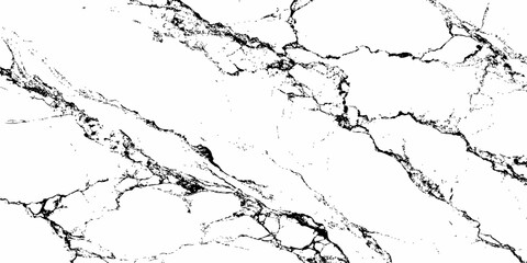  High-contrast, black and white abstract marble pattern with sharp, fractured dark veins on a pristine white background, natural stone texture.