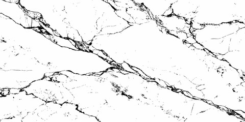  High-contrast, black and white abstract marble pattern with sharp, fractured dark veins on a pristine white background, natural stone texture.