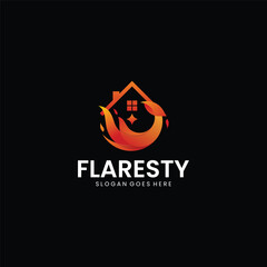 Gradient Modern Phoenix Logo Design