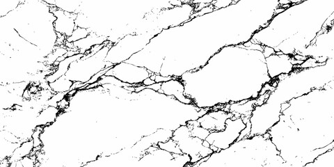 Obraz premium High-contrast, black and white abstract marble pattern with sharp, fractured dark veins on a pristine white background, natural stone texture.