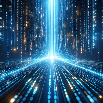 Digital pathway of binary code