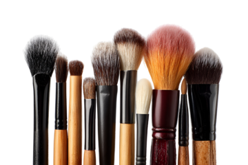 Makeup brush collection diverse tools beauty essentials