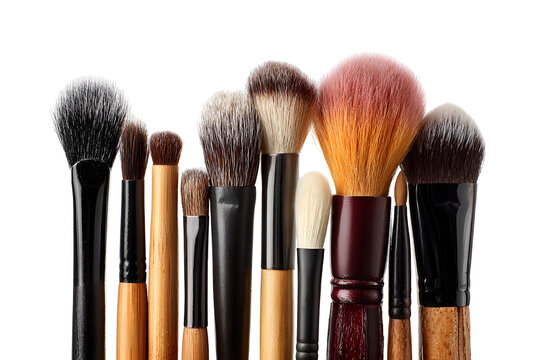Makeup brush collection diverse tools beauty essentials