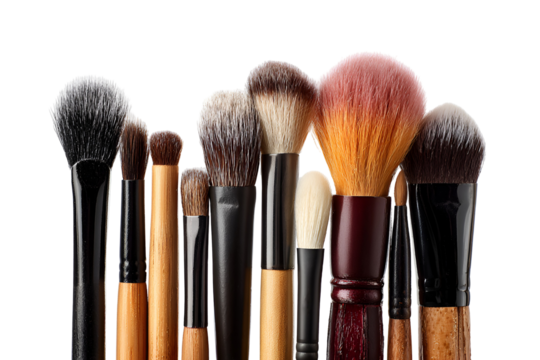 Makeup brush collection diverse tools beauty essentials