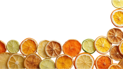 Dried Citrus Slices Border of Small Orange and Lemon for Decor