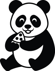 panda bear with food