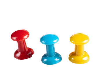 Colorful Push Pins Red Blue Yellow