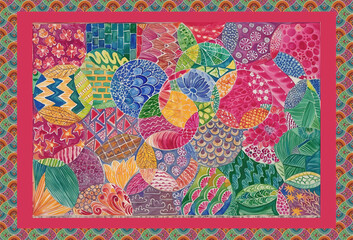 allover silky design for dizital and textile printing