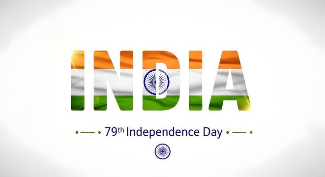 79th Indian Independence Day Celebration Graphic