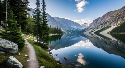 lake in the mountains
