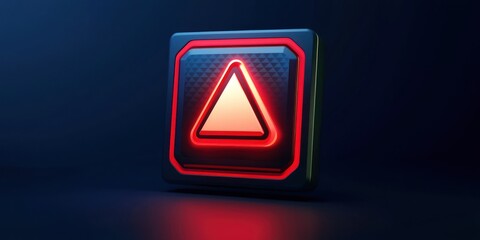 Pop-up style error message window with alert icon