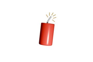 red burning candle