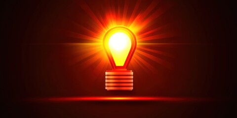 Vector siren light symbol for urgent warning