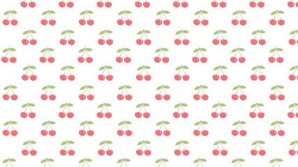 さくらんぼの柄パターン