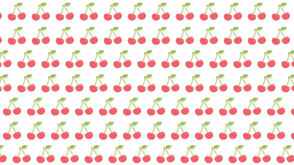 さくらんぼの柄パターン