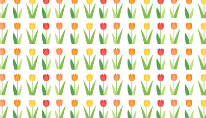 チューリップの柄パターン