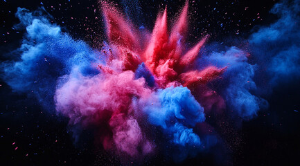 Abstract background with shining particles, bokeh particles on the background. holiday concept,background ,generate ai