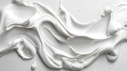 Beauty cream texture. White lotion, moisturizer, skin care cosmetic product smear background