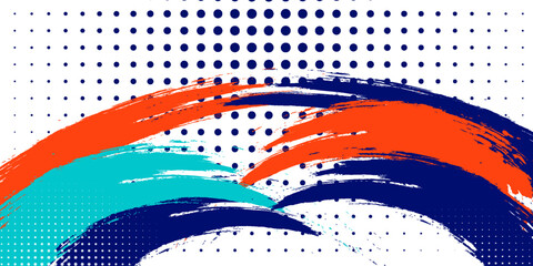 Colorful silhouette style design, grunge. Design concept to celebrate national sports day of badminton and basketball. Sports