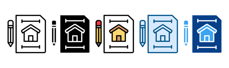 Asset Design  Icon Set Multiple Style