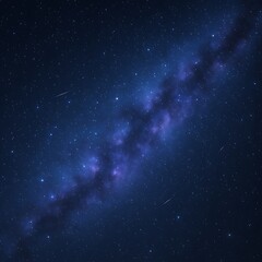 Fototapeta premium Milky Way Galaxy at Night with Shooting Stars