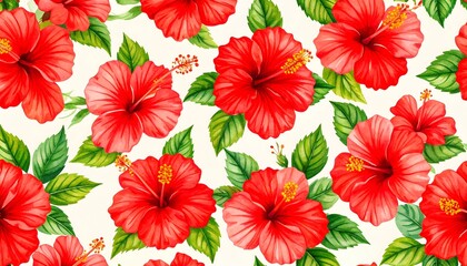 Hibiscus floral pattern