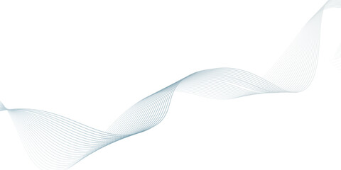 Fototapeta premium Abstract modern stream background. light colored wavy lines on white background.