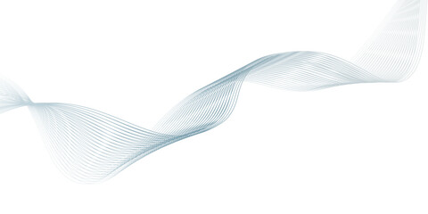 Fototapeta premium Abstract modern stream background. light colored wavy lines on white background.