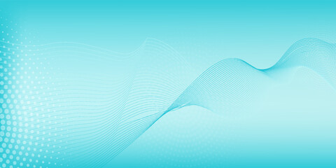 Beautiful turquoise abstract background. Cyan neutral backdrop for presentation design. Blue base for website, print, basis for banners, wallpapers, business cards,