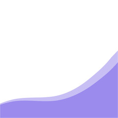 Abstract bottom template divider shape. Modern corner shape for Business, Certificate. Vector Illustration