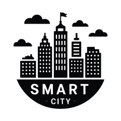 Obraz premium city silhouette vector