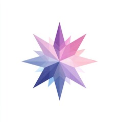 Abstract, multi-colored, starburst design