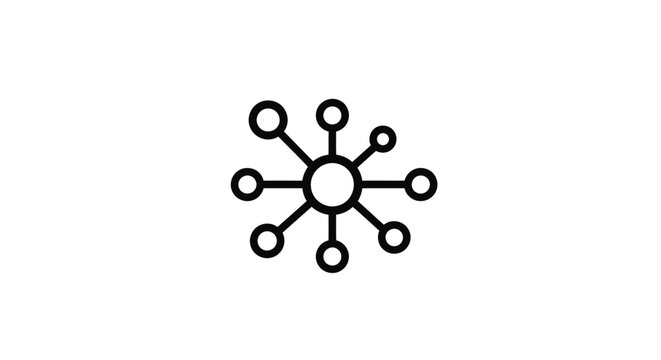 Network icon vector 