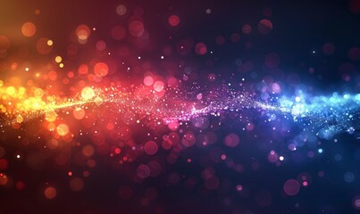 An illuminated vintage light bulb against a dark, bokeh background, Generate AI