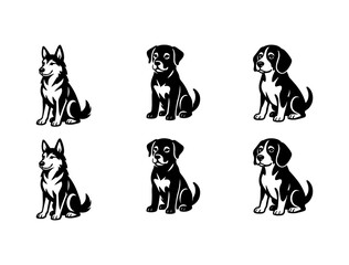 White Minimal Package Animal Vector – Clean One-Color SVG Illustration