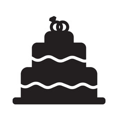 wedding cake icon 
