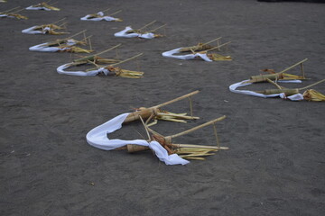Traditional Offering Structures on Sand