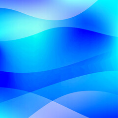 光が美しい青と水色のグラデーションアブストラクトベクター背景　スクエア正方形