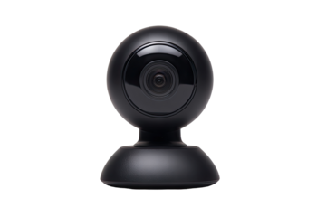 Small, dark, spherical security camera