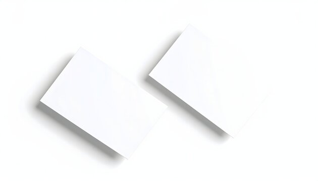 Minimalist white business card layout template
