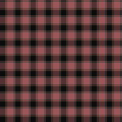 Seamless Dusty Rose and Black Plaid Pattern Texture