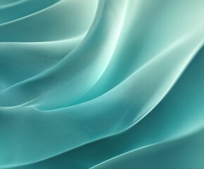Minimal teal and aqua wavy background with subtle airflow lines and soft gradients, clean and calming design texture