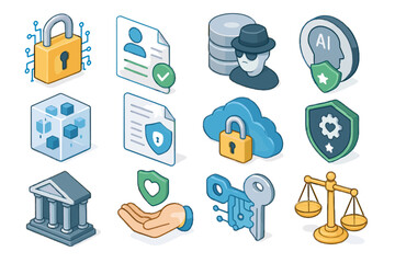 Ai consent key document use detection user vector emotion icon fairness