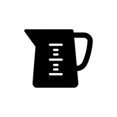  Measuring Jug Kitchen Utensil Black Filled Icon