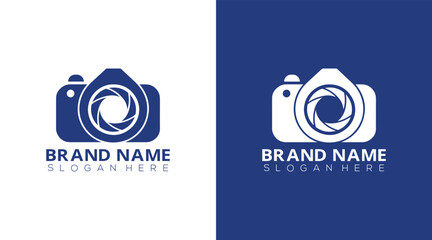 Camera icon Photography Typography Signature Photographer Minimalist Logo Vector Eps