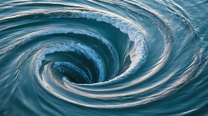 Deep Blue Ocean Vortex Swirling Water Texture whirlpool